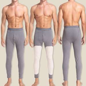 Sous-vêtements thermiques d'hiver Caleçons pour hommes Pantalons longs en polaire pour hommes Pantalons chauds pour hommes - Product Image 2