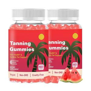 Gomitas Bronceadoras <span class=keywords><strong>de</strong></span> Marca Privada y OEM - Favorecen el <span class=keywords><strong>Bronceado</strong></span> sin Sol, Salud <span class=keywords><strong>de</strong></span> la Piel, Estimulan la <span class=keywords><strong>Melanina</strong></span>, Sabor Sandía, Veganas, Sin OMG - Product Image 1