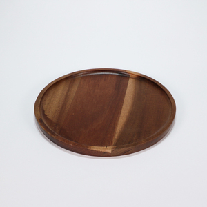 Assiette en bois de haute qualité, taille personnalisable, prix abordable, ronde, artisanale, couleur bois naturel - Product Image 2