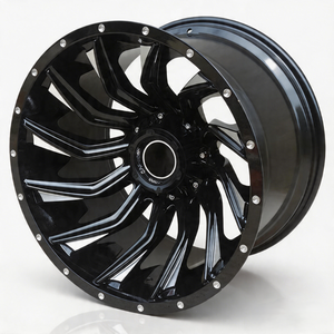 Jantes tout-terrain en alliage coulé robustes 17-20x9.0 ET0 6x139.7 avec rainures antidérapantes pour Hilux Tacoma Ranger Prado - Product Image 2