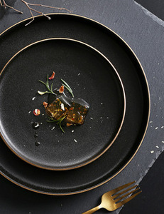 Assiettes plates rondes en porcelaine fine <span class=keywords><strong>blanche</strong></span> pour la maison, l'hôtel, les mariages, Noël, la pâtisserie, la vaisselle de table, vente en gros - Product Image 3