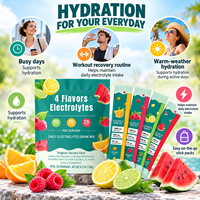Nouveauté : Mélange de boisson électrolytique sans sucre, poudre d'électrolytes, pack varié pour l'hydratation quotidienne des athlètes et des personnes actives