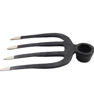 Fourche de jardin à 4 branches avec manche en bois, fourche de jardin pour creuser - Product Image 6