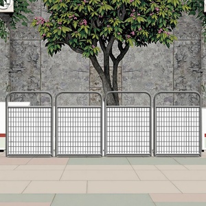 Pagar halaman keamanan pagar taman pagar halaman bergerak Gate portabel bubuk lapisan permukaan Mesh Panel pagar Amerika - Product Image 4