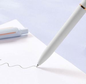 Bolígrafo de Plástico Negro Personalizado con Logotipo, Color Morandi, Gel, para Publicidad y Firma, Artículos de Papelería Personalizados - Product Image 4