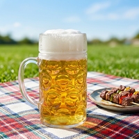 Offre Spéciale – Chope à Bière Classique en Plastique PS de 40 oz – Réutilisable et Transparente pour Bars et Fêtes