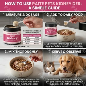 Pet Kidney Support Powder Dog <strong>Cat</strong> Urea Creatinine Metabolism Supplement <strong>Renal</strong> Health Urinary Tract Care Function Private Label - Product Image 4