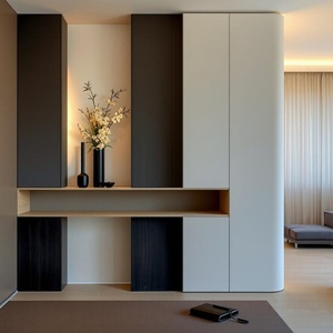 Stylish Minimalist Tiered Storage Cabinet for Living Room and Apartment <b>Shoe</b> <b>Rack</b> Wooden Durable Eco-Friendly - Product Image 4