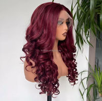 Nouvelle Arrivée Perruques Full Lace Front 13X4 en Cheveux Synthétiques Mélangés, Ondulation Naturelle Premium Bouclée, Résistantes à la Chaleur, Style French Curl