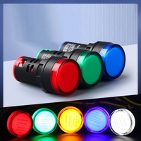 Lampe indicatrice LED 12V 24V 220V 380V, voyant de signalisation AD16-22DS, lampe à montage sur panneau, indicateur de puissance