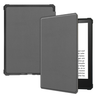 Étui pour tablette en cuir PU et TPU pour Kindle Paperwhite 12e génération 2024 7 pouces avec fonction de mise en veille et de réveil automatiques