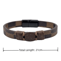 Nouveau Bracelet NFC en Cuir de Coque de Noix de Coco avec Boucle Magnétique, Cadeau Sans Application, Personnalisation pour Contrôle d'Accès