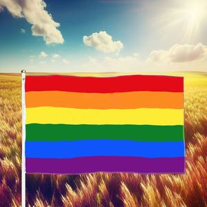 Bannière personnalisée sur le thème de l'arc-en-ciel - Drapeau en polyester personnalisé pour la décoration de festivals et d'événements - Product Image 4