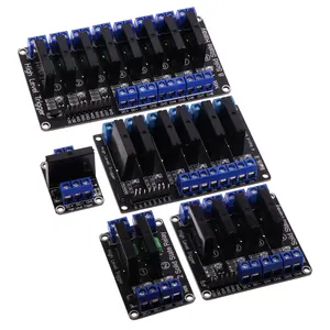 1 2 4 6 8 Channel 5V 12V 24V DC Relay Module Solid State High Level SSR AVR DSP G3MB-202P Relay 250V 2 for Arduino