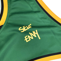 Camiseta de baloncesto de malla Vintage con sublimación bordada, ropa deportiva clásica personalizada, uniforme de baloncesto