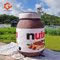 Réplique géante gonflable personnalisée de boîte de Nutella, accessoire promotionnel accrocheur pour l'affichage en supermarché