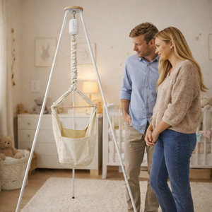 سرير أطفال كهربائي بتصميم أوروبي مع محرك تأرجح تلقائي لغرفة النوم، أرجوحة كهربائية للأطفال - Product Image 3