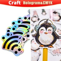 Design auto-adhésif bricolage holographique paillettes vinyle autocollant étanche pour ordinateur portable bougie artisanat cadre photo vacances