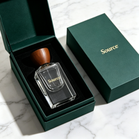 Vente flash - Flacons vaporisateurs en verre transparent personnalisés vides - Flacon de parfum de 50 ml avec boîte - Flacon de parfum vaporisateur de 30 ml et 100 ml avec bouchon en bois