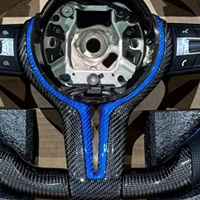 Volant de direction automobile en fibre de carbone pour BMW F10 F11 F15 F25 F30 F32 M3 F80 M4 F82 M2 M5 F90 E70 E90, accessoires automobiles