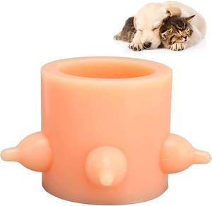 Mangeoire à lait pour chiots avec tétines, <span class=keywords><strong>tétine</strong></span> pour chatons, station d'alimentation pour chiots, <span class=keywords><strong>tétine</strong></span> en silicone, <span class=keywords><strong>tétine</strong></span> en <span class=keywords><strong>caoutchouc</strong></span> pour chien, fournitures pour chiens - Product Image 1