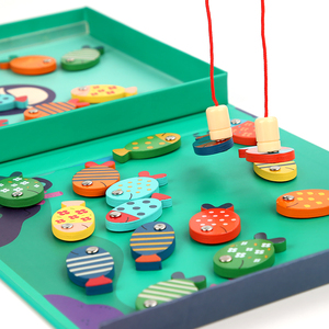Jouet préscolaire pour les voyages, avion et road trip, avec 26 poissons, <span class=keywords><strong>jeu</strong></span> de pêche magnétique 2-en-1 et <span class=keywords><strong>jeu</strong></span> d'orthographe pour les tout-petits - Product Image 4