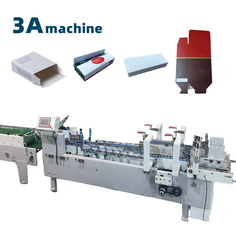 3ACQ + 580E macchine scatole scatola di piccole dimensioni cartella incollatrice macchina per la produzione di scatole