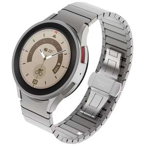 <span class=keywords><strong>Correa</strong></span> de titanio de lujo para Samsung <span class=keywords><strong>Galaxy</strong></span> <span class=keywords><strong>Watch</strong></span> 6 5 4 <span class=keywords><strong>Correa</strong></span> Classic 47mm 44mm <span class=keywords><strong>45mm</strong></span> 46mm 42mm 316L <span class=keywords><strong>correa</strong></span> de pulsera con hebilla de mariposa - Product Image 1