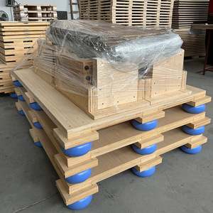 Boîte en bois antichoc U-Pu sur mesure pour le transport logistique, exportation, sans fumigation, entrée quatre voies - Product Image 4