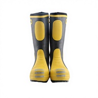 Bottes de pompier conformes aux normes CE, de haute qualité, imperméables, semelles en caoutchouc vulcanisé, semelle intérieure isolante et amortissante, directement de l'usine