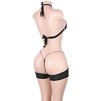 Vêtements de danse exotique directement de l'usine : Combinaisons à lanières, ensembles de lingerie string pour adultes, tenues de danseuse métalliques