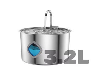 Bebedero Automático para Mascotas, Duradero, con LED, Impermeable, de Acero Inoxidable, con Fuente de Alimentación Recargable, Diseño de Flor - Product Image 2