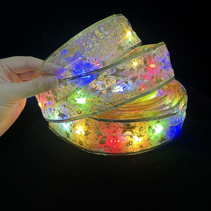 Grosir lampu Led cap emas perak pita Diy pohon Natal ukuran 10m lampu pita Natal untuk dekorasi pesta - Product Image 4