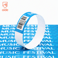 Bracelets jetables en papier synthétique imperméables avec logo personnalisé, billets, bracelets événementiels, bracelets Tyvek pour fête