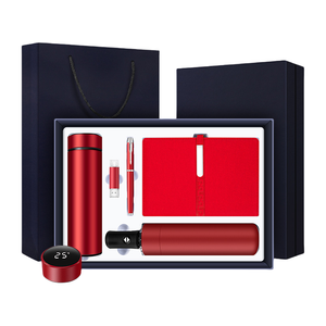 Notebook kulit yang dapat disesuaikan dengan kotak dan termos pulpen, logo khusus, majalah, promosi mewah, set hadiah perusahaan - Product Image 3