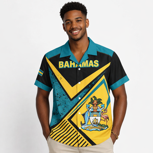 Chemise Hawaïenne Essentielle pour la Célébration <span class=keywords><strong>du</strong></span> 7 août 2026, 53ème Anniversaire de l'Emancipation des Bahamas, Vente en Gros POD - Product Image 4