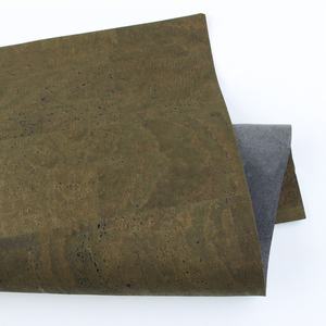 Tissu synthétique en cuir imprimé en <span class=keywords><strong>liège</strong></span> naturel de couleur naturelle, motif pain portugais, vegan, 0,7-1,<span class=keywords><strong>2</strong></span> <span class=keywords><strong>mm</strong></span>, pour sacs, chaussures, carnets - Product Image 4