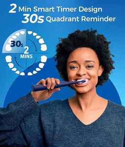 Brosse à dents électrique étanche de qualité supérieure pour un nettoyage en profondeur, personnalisable, nouvelle, fabriquée en Chine, avec poils en nylon moyens, idéale pour les voyages et l'usage domestique, parfaite comme cadeau. - Product Image 3