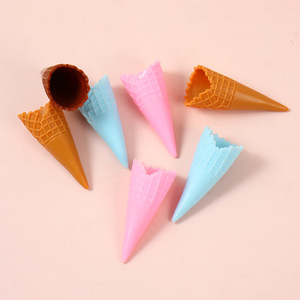 โคนไอศกรีมจำลองขนาดเล็กแบบกรอบ, ฐานโคนไอศกรีม, วัสดุและอุปกรณ์ตกแต่งเคสโทรศัพท์แบบครีม DIY - Product Image 1