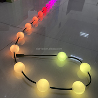 Boule LED RGB 50 mm personnalisable en couleur, étanche IP68, garantie 3 ans, angle de vision 360° pour événements intérieurs/extérieurs