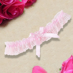 Liguero de encaje sexy personalizado para mujer, cinturón de liguero para novia, ligas de muslo con lazo, anillo elástico para pierna para fiesta o graduación - Product Image 6