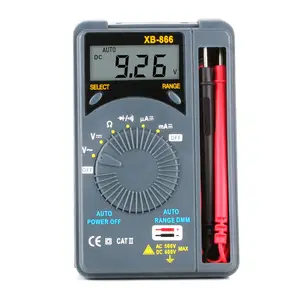Mini Multimeter Auto Range LCD Voltmeter Tester Tool AC/DC Handheld Pocket Digital Multimeter Capacimetro Rlc Meter
