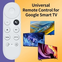 Télécommande universelle en plastique G9N9N compatible avec Google TV pour Chromecast 4K, code fixe, remplacement