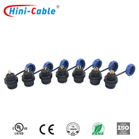 SD13 Modèle Connecteur DIN étanche Prise 4 trous 1-7Pin Fil Forme circulaire avec niveau de protection IP67 pour PCB d'alimentation
