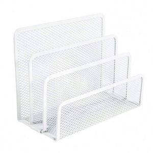 Office Storage Stationery Morden Metal Multifunction Desktop Paper <b>File</b> <b>Organizer</b> Mesh Desk <b>Organizer</b> Document Letter Holder - Product Image 2