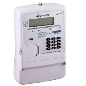 JOY311 integrated three phase four wire sts keypad prepayment energy meter with keypad