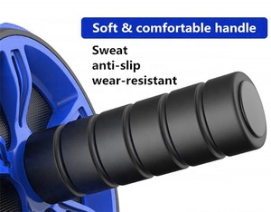 Ab Wheel Abdominal Lumbar Exercise with Extra Thick <strong>Knee</strong> Pad Mat EVA Foam TPR Unisex Workout Fitness <strong>Exerciser</strong> - Product Image 4