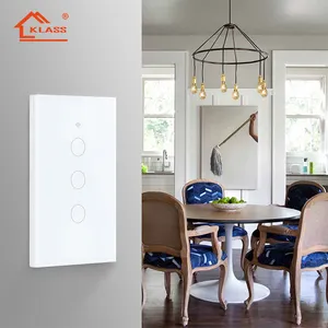 Tomada de energia inteligente e interruptor de parede de toque interruptores de luz de parede Wifi casa inteligente