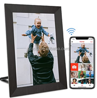 Pro bingkai foto Digital 10 inci IPS, kerangka foto Digital dengan fitur Wifi layar sentuh, bingkai foto Digital musik Video Cloud cerdas putar otomatis