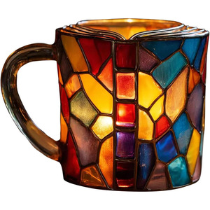 W62 Nuovo Prodotto Tazza a Forma di Libro Dipinto 11oz, Tazza <span class=keywords><strong>da</strong></span> Caffè Novità 3D Dipinta a Mano, Tazza <span class=keywords><strong>da</strong></span> Caffè Unica a Forma di Libri Colorati in Resina - Product Image 3